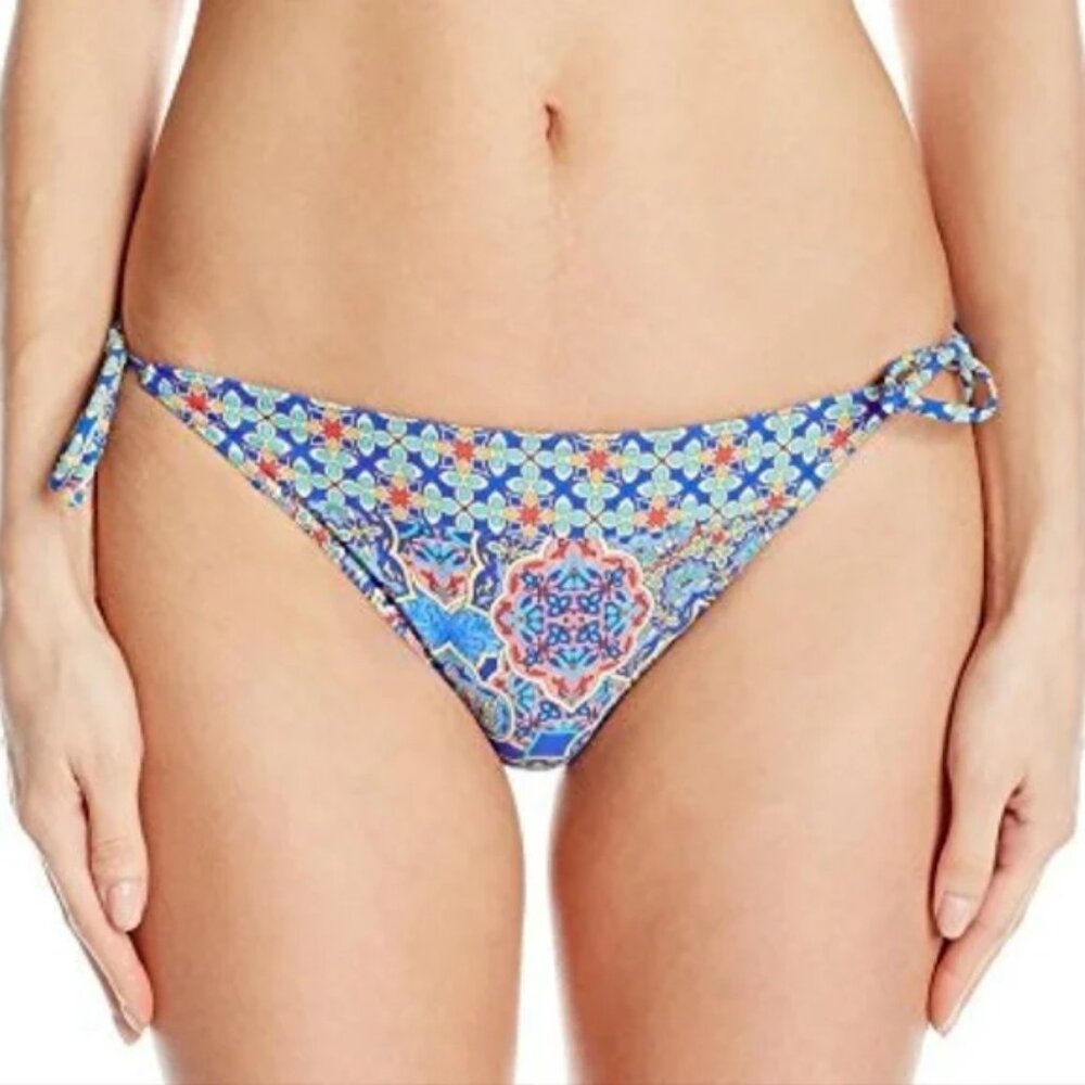 Sunsets Pomeii Side Tie Bikini Bottom Blue XL